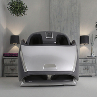 Appareil de massage des pieds Shiatsu portable, machine de massage des jambes et des mollets électrique avec chaleur, vibrations et compression d'air