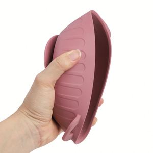 Es-Pro Best-selling Silicone Baby Feeding Utensils Soft Silicone BPA-free Ear-shaped Silicone Feeding Bowl with Strong Suction - Product Image 5
