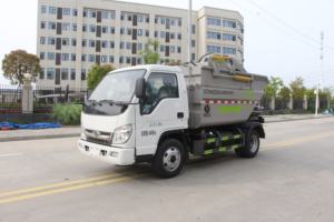 شاحنة نفايات محمولة جديدة 4×2 مع حاويات، شاحنة ضغط القمامة، بيع بالجملة من المصانع بأسعار منخفضة - Product Image 2