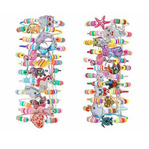 Colorful Cartoon Acrylic <b>Bracelet</b> Set For Kids <b>Cute</b> Animal Charms Handmade Jewelry Unisex Gift Spring 2026 - Product Image 1