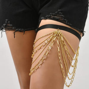 <span class=keywords><strong>Porte</strong></span>-jarretière gothique avec pendentif en chaîne - Product Image 3