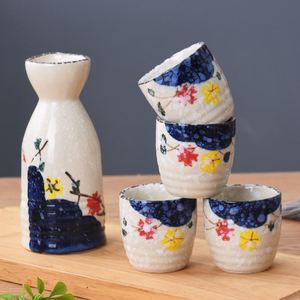 Bouteille de saké chinoiserie unique, tasses à saké en céramique, vente en gros, ensemble de saké japonais traditionnel en céramique personnalisé - Product Image 4