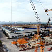Grúa Torre Articulada CTL110-4015 de 6 Toneladas, Alcance de 30m-40m, Altura Máxima de 102m, con Componentes Principales con Certificación CE