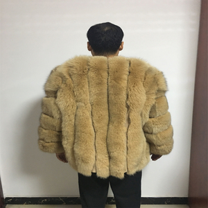 2019 Vendita Calda <span class=keywords><strong>Cappotto</strong></span> di Pelliccia di Volpe Con La Banda di Design/Giacca di Pelliccia di Modo - Product Image 6