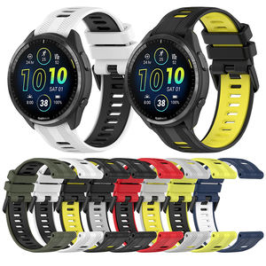Bracelets de montre de sport en silicone bicolore 22mm bracelet de montre de remplacement en caoutchouc pour <span class=keywords><strong>Garmin</strong></span> Forerunner 965 955 <span class=keywords><strong>945</strong></span> <span class=keywords><strong>935</strong></span> - Product Image 1