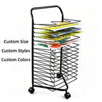 Support de rangement et de présentation en métal pour papier A4, idéal pour le classement de documents, les albums de scrapbooking, les travaux d'art des enfants et les fournitures de bureau, adapté aux salles de classe et aux ateliers, au design personnalisé.