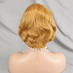 Promotion <span class=keywords><strong>vente</strong></span> 13.8 $ courte longueur 13x4 dentelle frontale coupe lutin perruque en gros <span class=keywords><strong>100</strong></span>% vrais cheveux humains perruques brésiliennes pour les femmes noires - Product Image 3