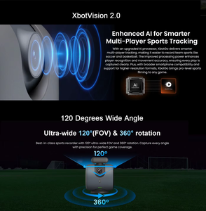กีฬา 360 °   กล้องติดตามการเคลื่อนไหวสำหรับกีฬายิงปืน ฟุตบอล 4K 1080P HD สำหรับโทรศัพท์มือถือ AI กีฬา Gimbal สตรีมสดวิดีโอ - Product Image 3