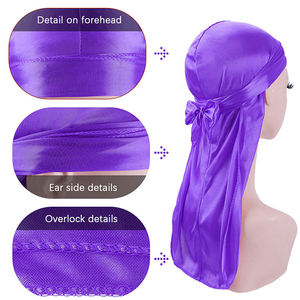 <span class=keywords><strong>Durag</strong></span> en Velours de Qualité Supérieure, Durags Doux et Veloutés, Longues Sangles Larges Doubles, <span class=keywords><strong>Durag</strong></span> Soyeux pour Hommes et Foulard - Product Image 5