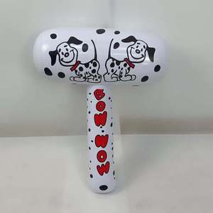 Venta al por mayor inflable cachorro martillo niños dibujos animados inflable reabastecimiento palo bebé juguete de mano animador palo