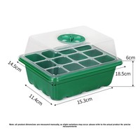 Barquettes à semis en plastique premium, multifonctionnelles, respirantes, translucides, résistantes à la déformation, rectangulaires, pour l'entretien du jardin