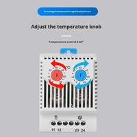 Thermostat automatique NTK1 pour armoire électrique – Contrôleur de température à température constante pour boîtier de distribution, ventilateur, chauffage et refroidissement