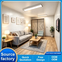 Maison conteneur modulaire de luxe empilable de 20 et 40 pieds, en kit, avec chambre et cuisine, espace de vie mobile moderne et compact