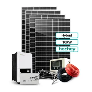 Hochey sử dụng nhà 5KW 10KW 15KW 20kW quang điện PV gió Kit lai 43kw 44kw 45Kw năng lượng mặt trời Hybrid hệ thống phát điện 125kw