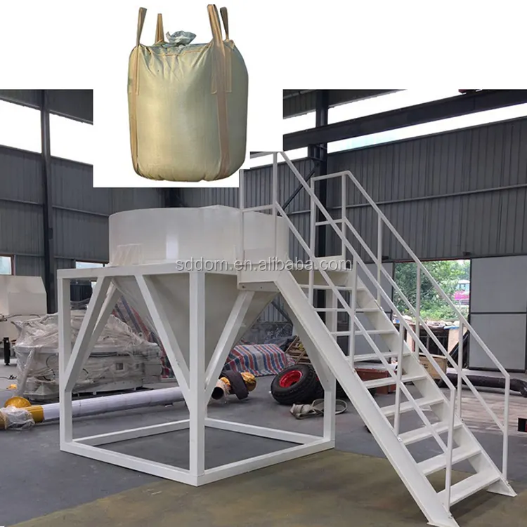 Fabrik anpassen 1-3m3 zement silo große tasche typ mini silo für tasche zement tonner tasche transfer mit schraube förder