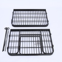 Parc pour chien en métal robuste, pliable, 6 panneaux, clôture d'exercice pour animaux de compagnie avec porte, pour intérieur et extérieur, pour chiens de petite et moyenne taille