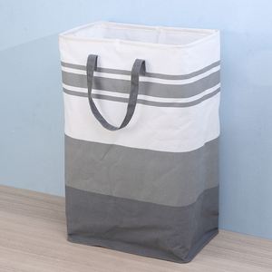 Panier à linge sale réutilisable pliable, facile à ranger, portable avec poignée - Product Image 1