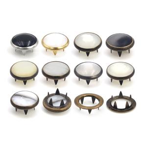 Custom Brand Logo 4-Part <b>Fastener</b> Zinc Alloy <b>Snap</b> Cover Buttons for Shirt and Clothes - Product Image 3