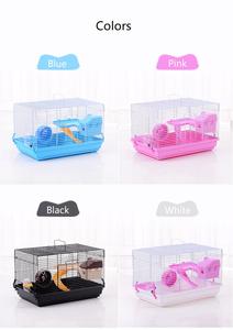 Gabbia Grande per Criceti e Porcellini d'India, Habitat per Piccoli Animali con Ruota per Esercizio, Colore Nero - Product Image 5