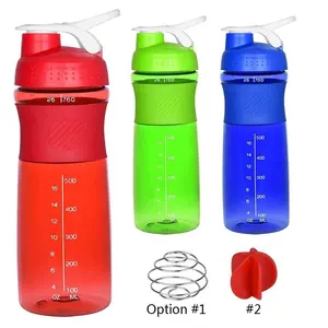 批发促销便携式蛋白质摇床瓶搅拌器塑料水瓶饮料免费750毫升