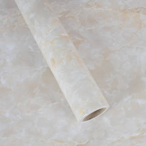 Película Decorativa de PVC con Grano de Mármol para Cocina Moderna, Rollo de Película Autoadhesiva para Decoración de Muebles con Prensado al Vacío - Product Image 2