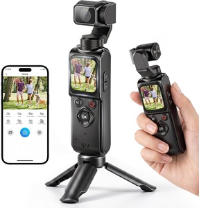 Videocamera Portatile Intelligente con Tracciamento del Viso 4K 30FPS, Gimbal per Vlogging con Schermo Touch da 1,72 Pollici 330 °   Fotocamera Digitale con Rotazione dell'Obiettivo - Product Image 1