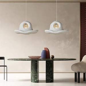 โคมไฟระย้าสไตล์วาบิซาบิแบบญี่ปุ่น สีครีม โมเดิร์น มินิมอล เหมาะสำหรับห้องรับประทานอาหาร ห้องนอน โชว์รูม สำหรับนักออกแบบ - Product Image 5