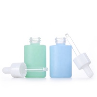 Flacon compte-gouttes en verre dépoli mat noir pour huiles essentielles, 10ml, 20ml, 30ml, 50ml, 100ml