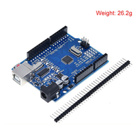 Placa de Desarrollo R3 CH340 Atmega16u2 con Cable USB Compatible con Placa de Desarrollo AVR para Kits Educativos ArduiUNO