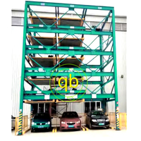 Machine semi-automatique d'empilage de voiture de système de stationnement de puzzle vertical d'ascenseur-glissière de stationnement de véhicule à plusieurs niveaux pour la construction résidentielle