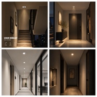 Spot encastré LED intelligent éco-responsable à détection automatique (double technologie), économe en énergie, avec capteur de mouvement PIR pour plafond