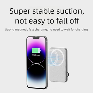 Personnalisable avec support à 360 ° Banque d'alimentation magnétique Charge rapide sans fil super-mince pour téléphone - Product Image 6