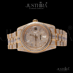 Export Quality Moissanite Diamond Quartz <b>Watch</b> <b>Women</b> Jewelry Style Bracelet <b>Watch</b> Luxury Gift Available At Best Price - Product Image 4