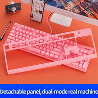 Clavier de jeu mécanique filaire, avec interrupteur bleu, pour ordinateur de bureau