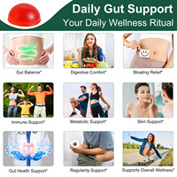 Gummies Probiotiques Kombucha Lenm avec Orme Rouge et Racine de Pissenlit pour Hommes et Femmes – Favorisent la Digestion et la Santé Intestinale – Compléments Alimentaires à Base de Plantes