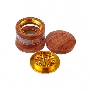 New Arrival Wooden <b>Herb</b> <b>Grinder</b> With Window Custom Logo - Product Image 3