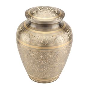 Urne en laiton pur de qualité supérieure pour les cendres commémoratives humaines, taille standard - Product Image 2