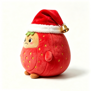 Personaliza tu peluche de fresa, peluche de fresa adorable, peluche de fresa triste - Product Image 4