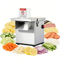 Commerciële groenten snijmachine 200W 220V Laag geluidsniveau 5 snijgroottes voor bakkerijen, restaurants & hotels - Merk YYHB