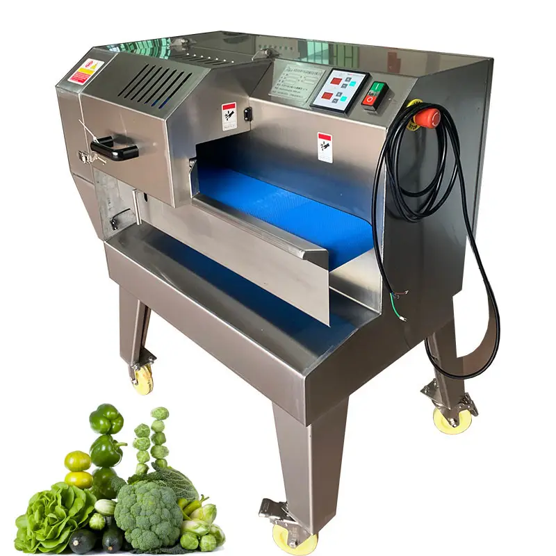 Press control plate type leafy vegetable belt cutter single head and potato slicer shred dice