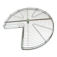 Rak Sudut Putar 270 Derajat JIEEN CHAN 60cm, Rak Putar Modern Berbahan Logam, Baki Penyimpanan Lazy Susan, Sistem Kabinet Dapur