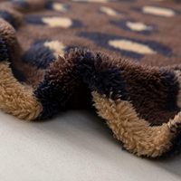Couverture en flanelle tissée sur mesure, en sherpa, 100% polyester, imprimé animal, taille king, quatre saisons, chaude, lavable en machine