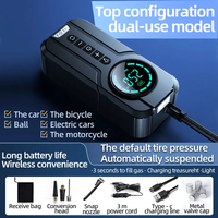 Mini démarreur de moto portable 7,4 V 1000 A, batterie externe 5000 mAh, compresseur de gonflage de pneus, pompe à air