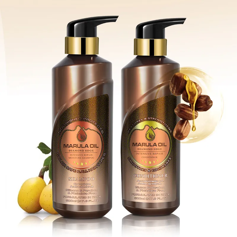 Private Label Großhandel Erfrischendes Shampoo Anti-Schuppen-Farb schutz Natürliches Marulaöl-Shampoo