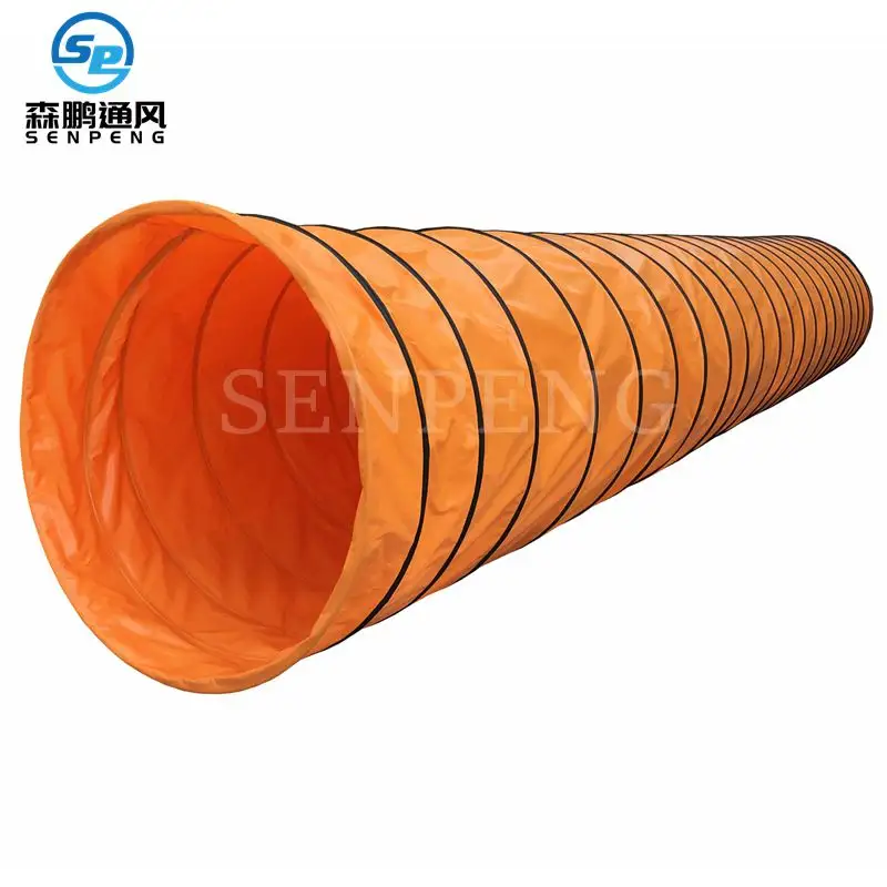 Fire Resistant Industrial Big Volume PVC Flexible Air Ducting 20 inch 500 mm