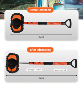 Spazzola per autolavaggio in microfibra Kit per mocio spugna per guanti con manico lungo Kit di forniture per la pulizia dell'auto spolverino per il lavaggio degli attrezzi per auto <span class=keywords><strong>accessori</strong></span> - Product Image 4