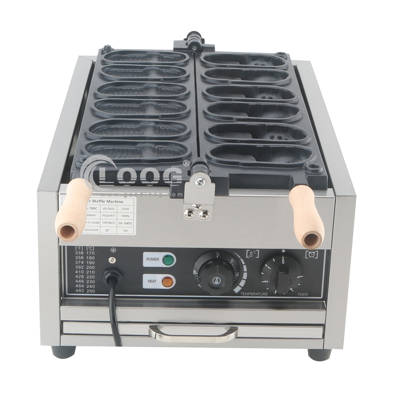 ワッフルマシンStreed Food電動クロックス靴メーカー商用