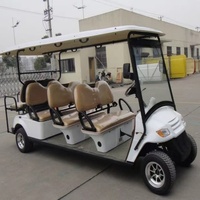 Carro de Golf Eléctrico de 8 Plazas para Turismo, Carruaje para Campos de Golf, Clubes y Recorridos Turísticos