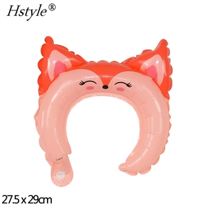 Carino Animale Del Fumetto Della Fascia Foglio di alluminio Palloncino Felice Festa Nuziale di Compleanno Del Bambino Della Decorazione Shower Giocattoli Per Bambini Bambino Decorazione SET593 - Product Image 3