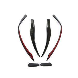 Ailerons d'aération de pare-chocs avant en fibre de carbone pour Mercedes Benz <span class=keywords><strong>W176</strong></span> A45 AMG A200 <span class=keywords><strong>A250</strong></span> <span class=keywords><strong>Sport</strong></span> 2013 - 2015 6 pièces/ensemble - Product Image 2
